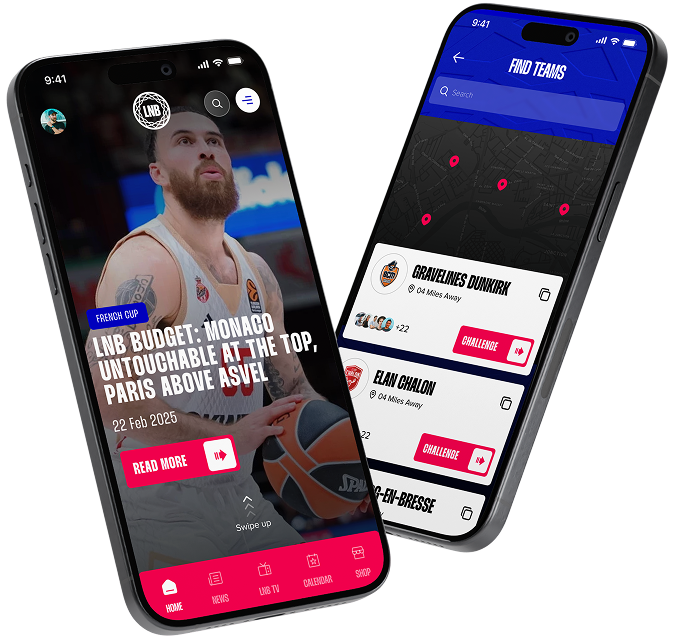 LNB Basketball Official App Interface