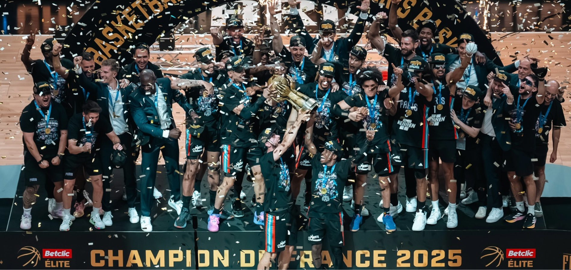Paris Basketball sacré champion de France Betclic ÉLITE 2025