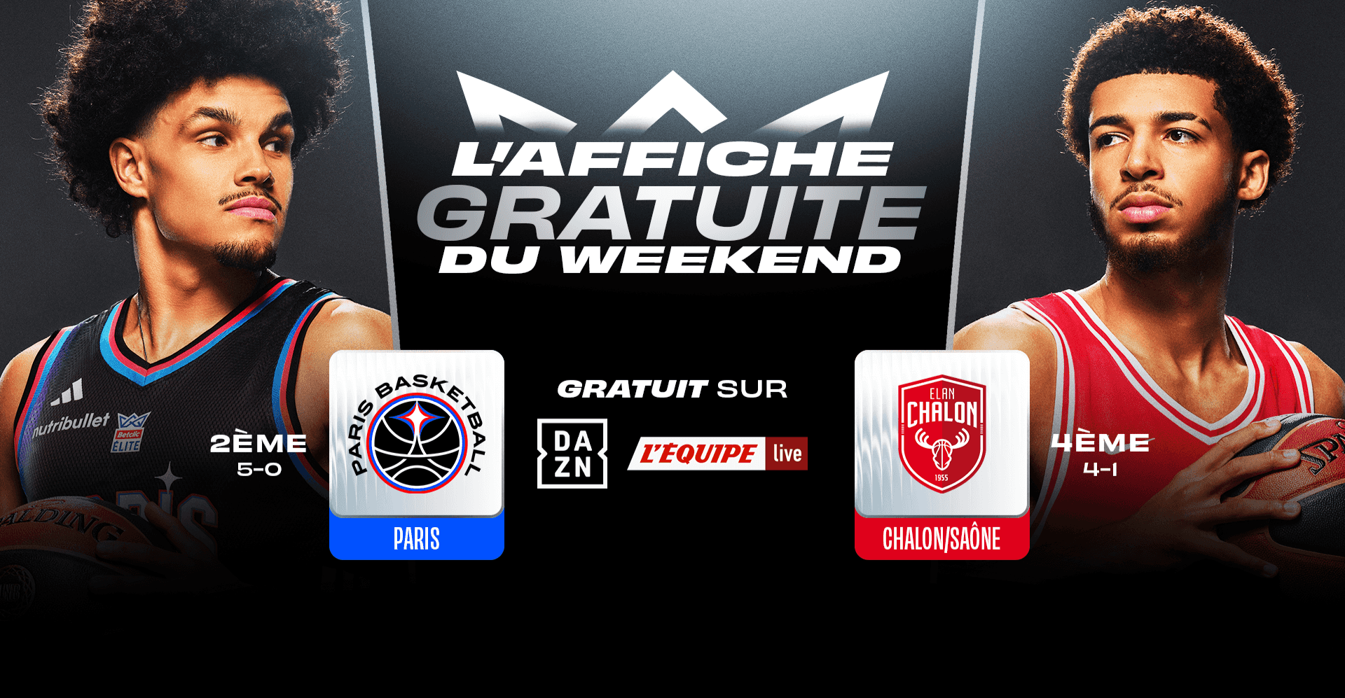 PARIS VS CHALON, À SUIVRE GRATUITEMENT CE DIMANCHE