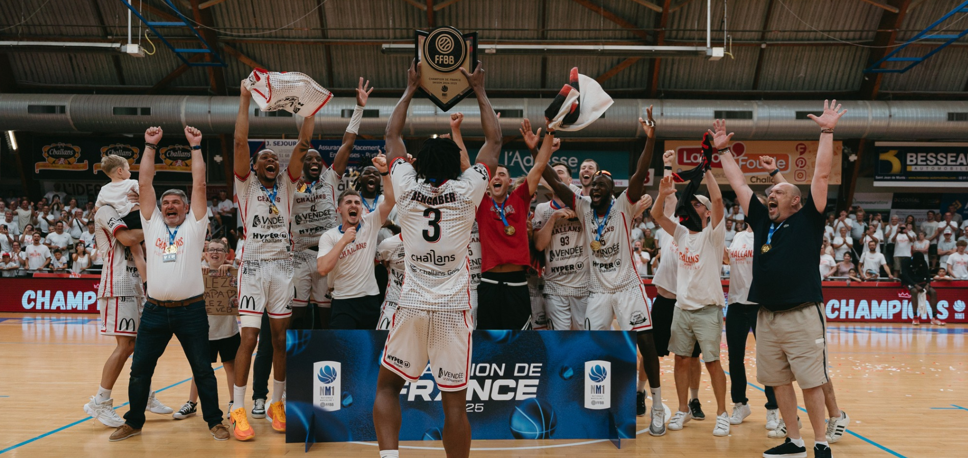Challans remporte les Playoffs de NM1 et évoluera en ÉLITE 2 la saison prochaine